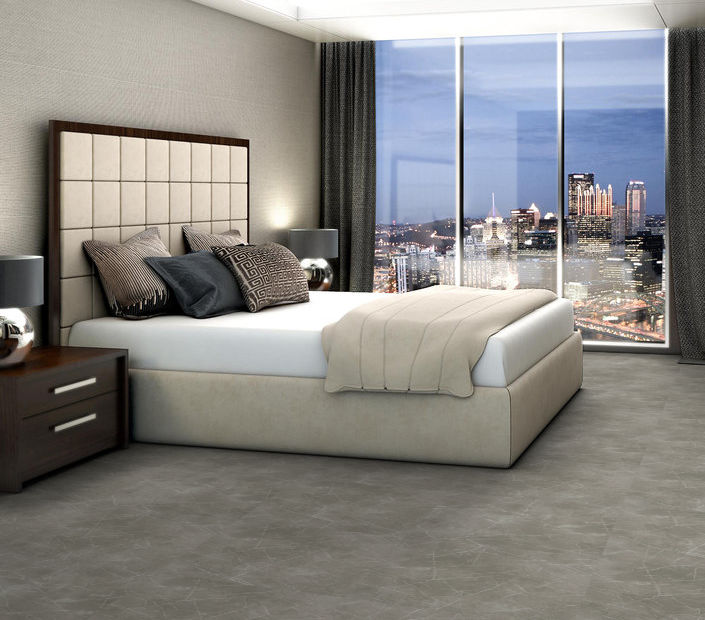 Philadelphia Commercial - Vecchio - Luxury Vinyl Tile - Dolomite floor installation