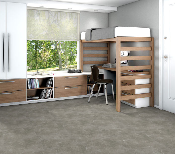 Philadelphia Commercial - Vecchio - Luxury Vinyl Tile - Dolomite floor installation