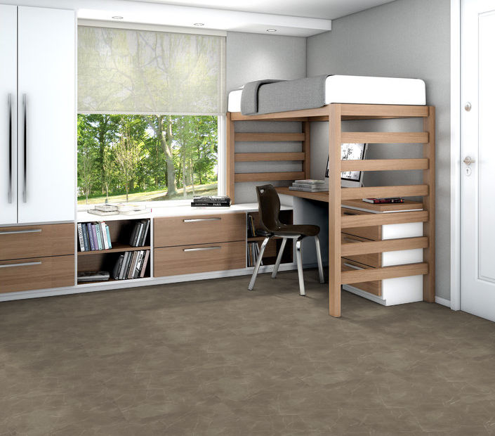 Philadelphia Commercial - Vecchio - Luxury Vinyl Tile - Garaffite floor installation