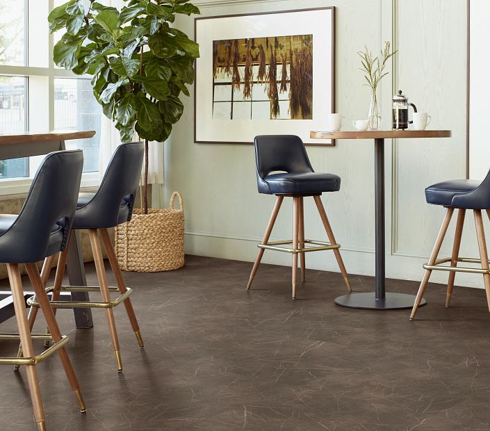 Philadelphia Commercial - Vecchio - Luxury Vinyl Tile - Breccia floor installation