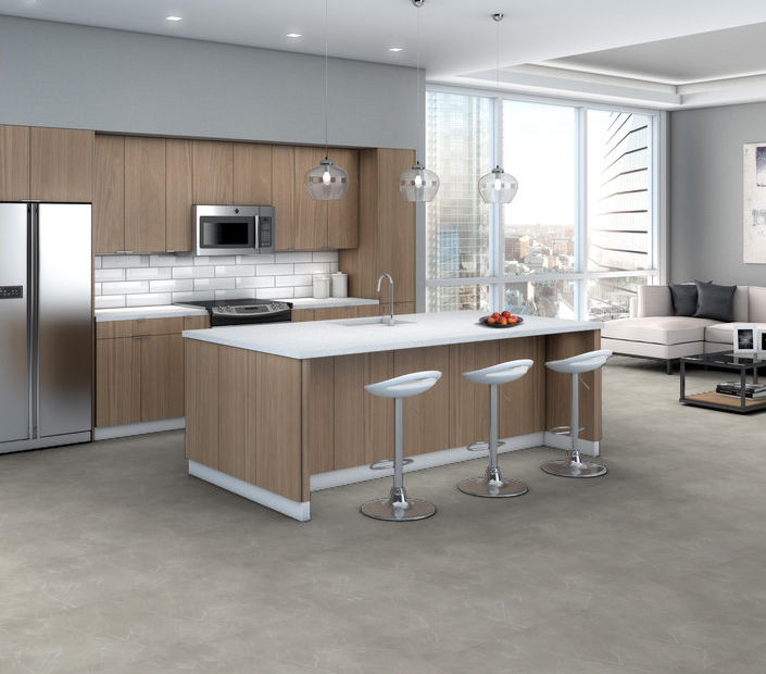 Philadelphia Commercial - Vecchio - Luxury Vinyl Tile - Carrara floor installation