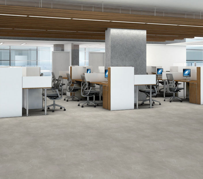 Philadelphia Commercial - Vecchio - Luxury Vinyl Tile - Carrara floor installation