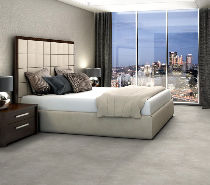 Philadelphia Commercial - Vecchio - Luxury Vinyl Tile - Carrara floor installation