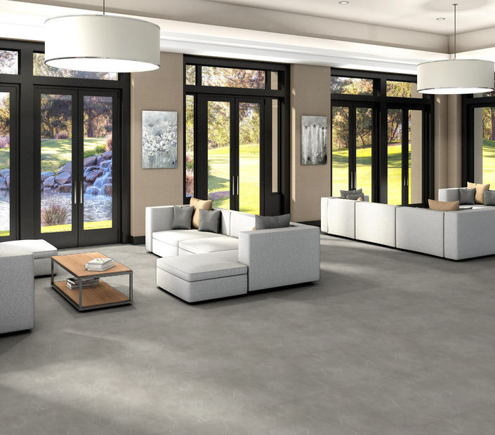 Philadelphia Commercial - Vecchio - Luxury Vinyl Tile - Carrara floor installation