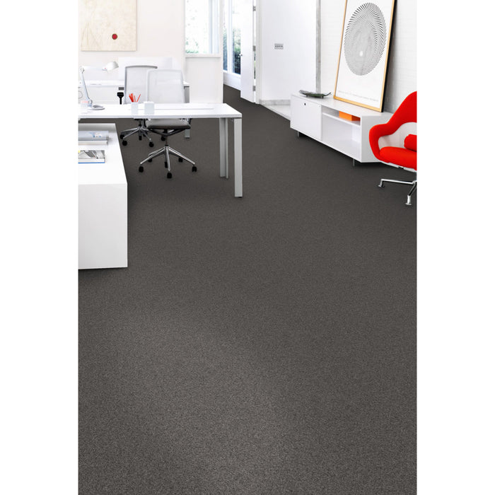 Aladdin Commercial - Scholarship ll - Carpet Tile - Steel Gray - Room Scene