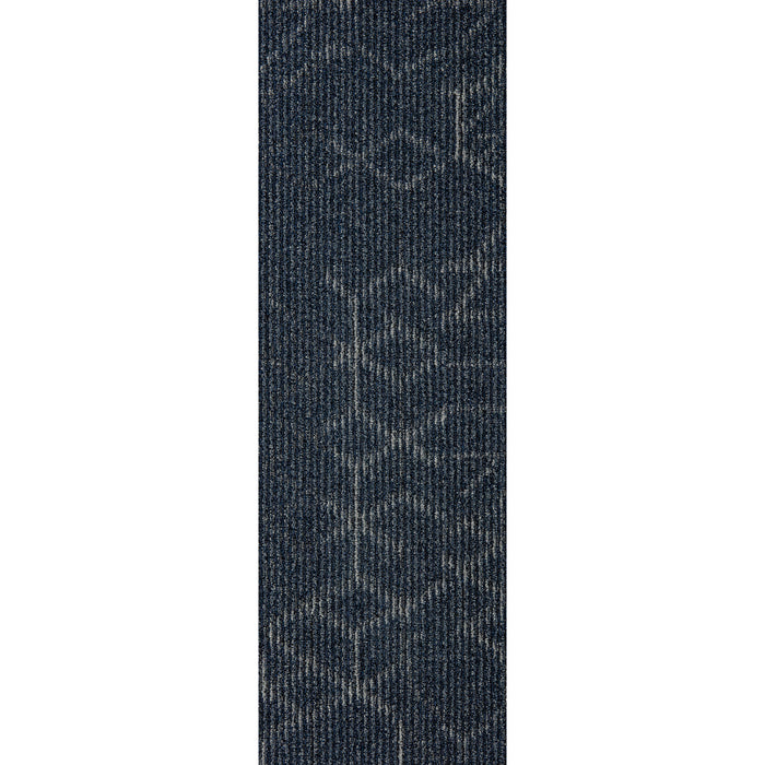 Mohawk Group - Visual Edge Angled Perception Carpet Tile - Indigo Ink