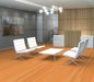 Philadelphia Commercial - Strie - Luxury Vinyl Tile - Vivid Orange floor installation