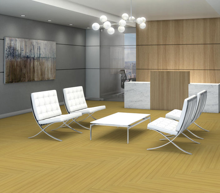 Philadelphia Commercial - Color Scope 30 - Luxury Vinyl Tile - Merigold floor installation