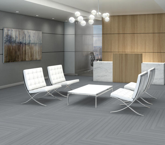 Philadelphia Commercial - Color Scope Ille - Luxury Vinyl Tile - Silver floor installation