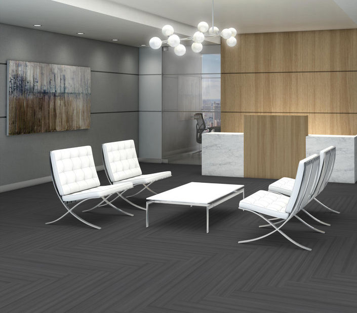 Philadelphia Commercial - Color Scope 20 - Luxury Vinyl Tile - Onyx floor installation