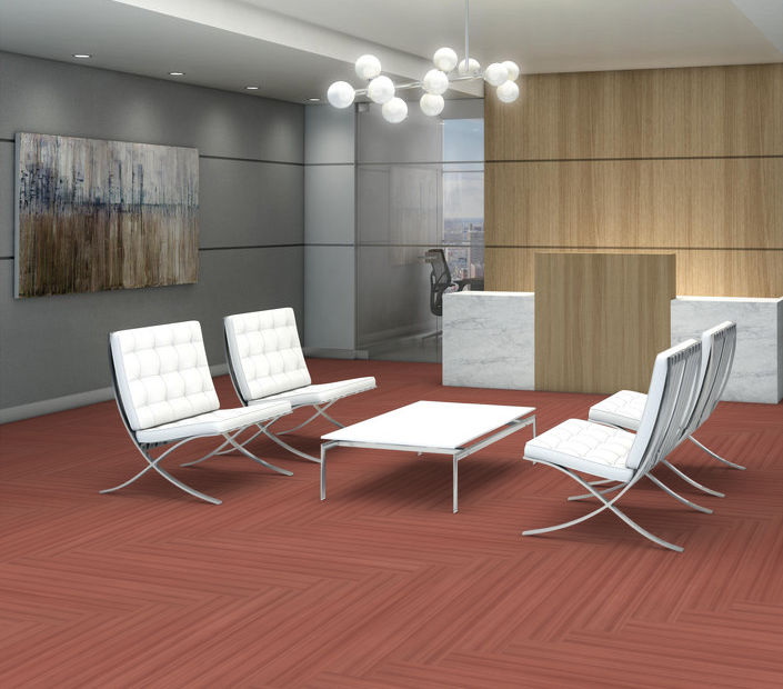 Philadelphia Commercial - Color Scope 30 - Luxury Vinyl Tile - Coral floor installation