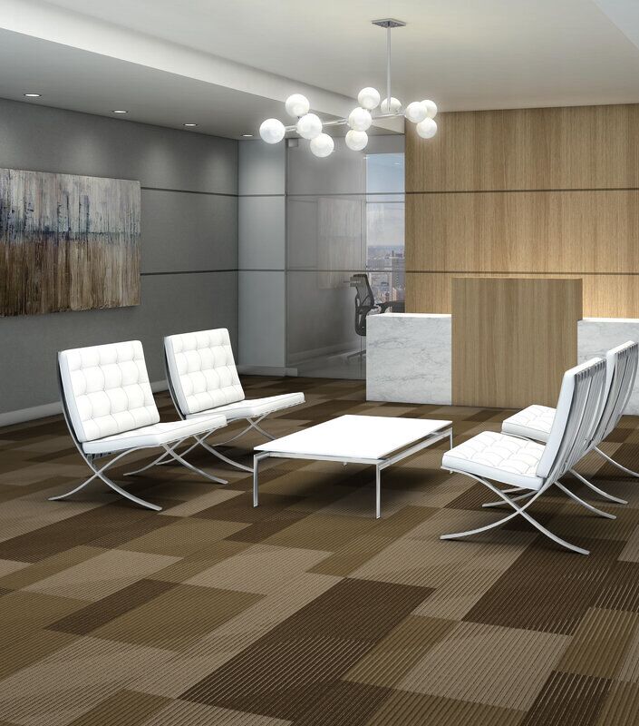 Philadelphia Commercial - The Shape Of Color - Block By Block - Carpet Tile - Sands Of Time Office Install