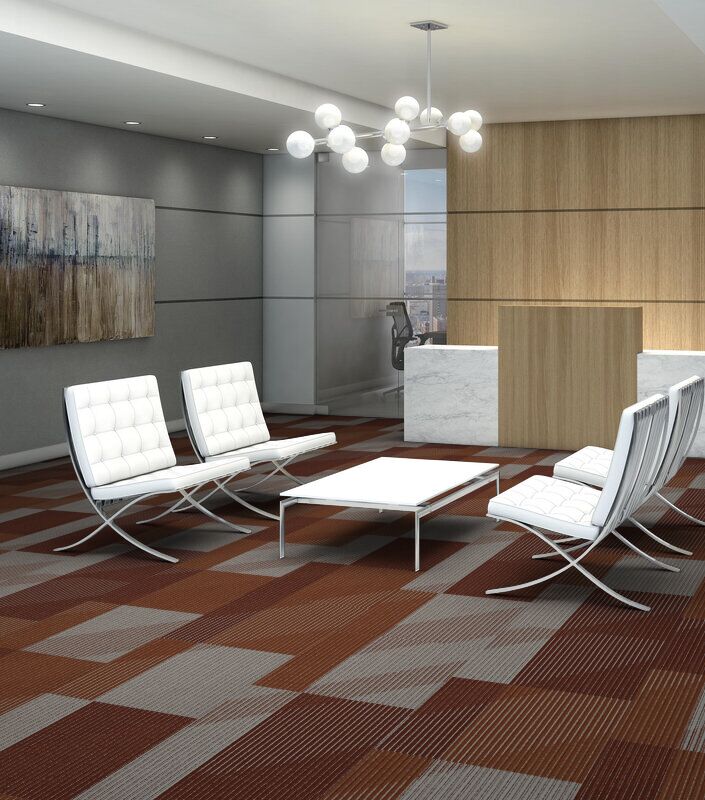 Philadelphia Commercial - The Shape Of Color - Block By Block - Carpet Tile - Feet Of Clay Office Room