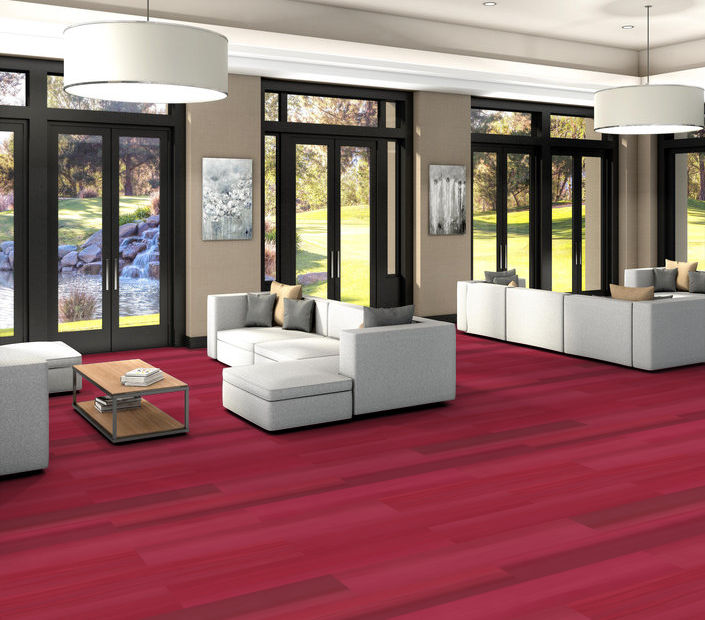 Philadelphia Commercial - Strie - Luxury Vinyl Tile - Ruby floor installation