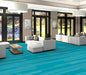 Philadelphia Commercial - Strie - Luxury Vinyl Tile - Cyan floor installation