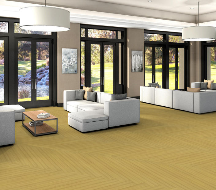 Philadelphia Commercial - Color Scope 20 - Luxury Vinyl Tile - Merigold floor installation