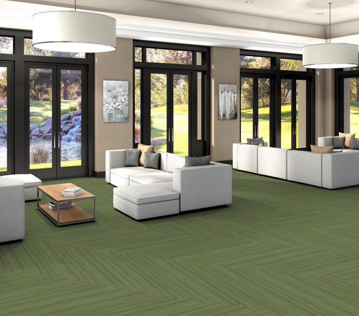 Philadelphia Commercial - Color Scope 20 - Luxury Vinyl Tile - Cactus floor installation