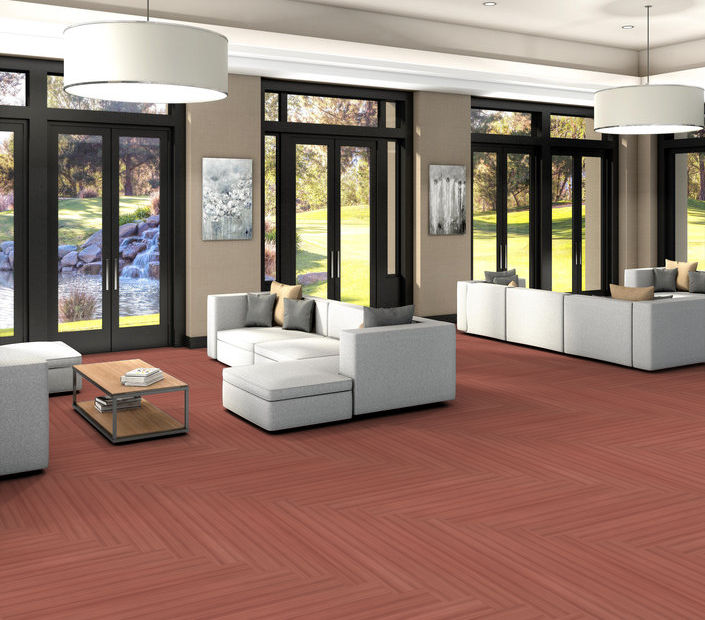Philadelphia Commercial - Color Scope 30 - Luxury Vinyl Tile - Coral floor installation