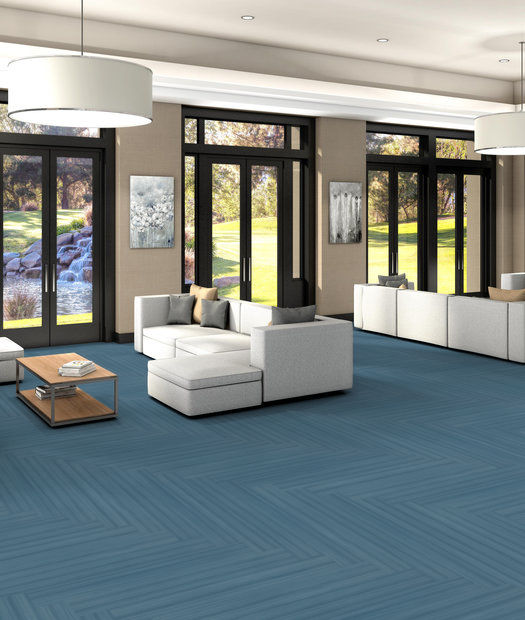 Philadelphia Commercial - Color Scope 5 - Luxury Vinyl Tile - Caribe floor installation