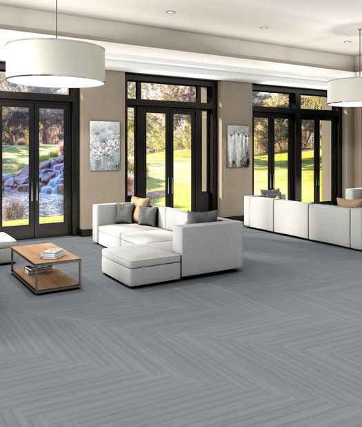 Philadelphia Commercial - Color Scope 5 - Luxury Vinyl Tile - Silver floor installation