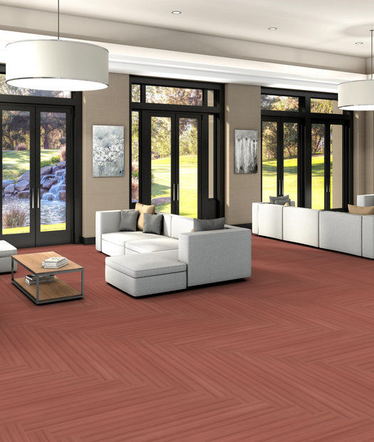 Philadelphia Commercial - Color Scope 5 - Luxury Vinyl Tile - Coral floor installation