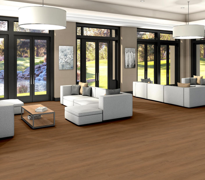 Philadelphia Commercial - Willow Oak 20 - Luxury Vinyl Plank - Copper Oak Room Scene