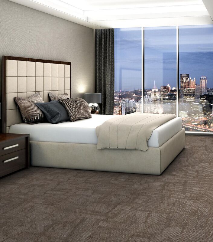 Philadelphia Commercial - Surface Works - Chiseled - Carpet Tile - Compose Bedroom Installation
