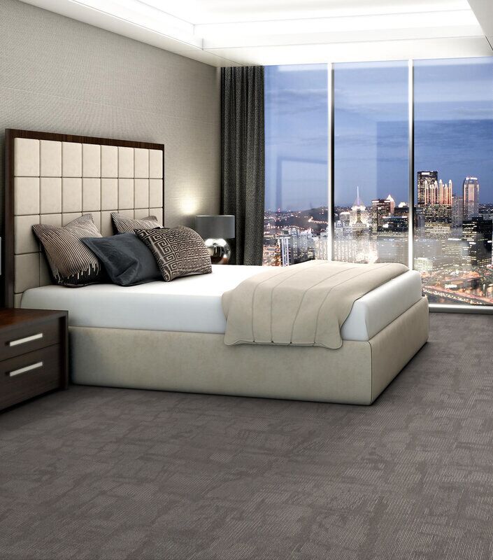Philadelphia Commercial - Surface Works - Chiseled - Carpet Tile - Shape Hotel Install