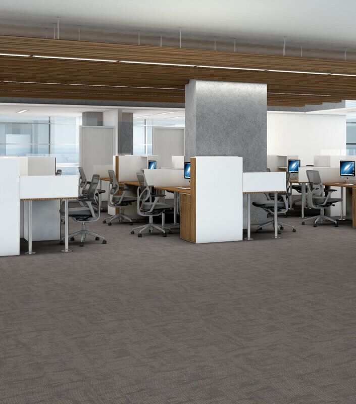 Philadelphia Commercial - Surface Works - Crackled - Carpet Tile - Shape Office Install