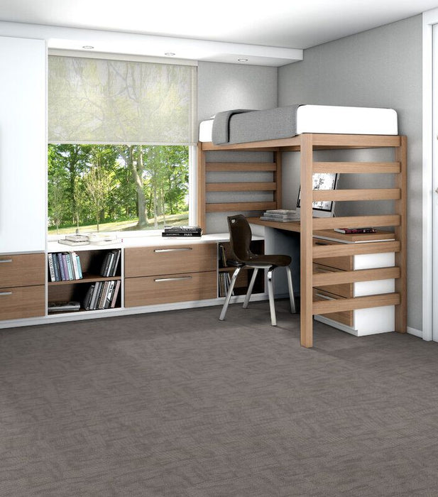 Philadelphia Commercial - Surface Works - Crackled - Carpet Tile - Shape Dorm Install