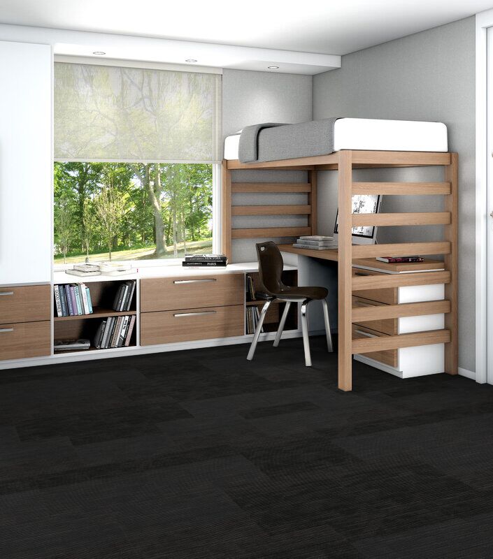 Philadelphia Commercial - In The Press - Disclose - Carpet Tile - Press Box Dorm Room Install