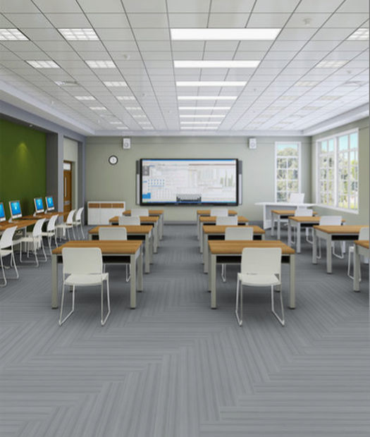 Philadelphia Commercial - Color Scope 5 - Luxury Vinyl Tile - Silver floor installation