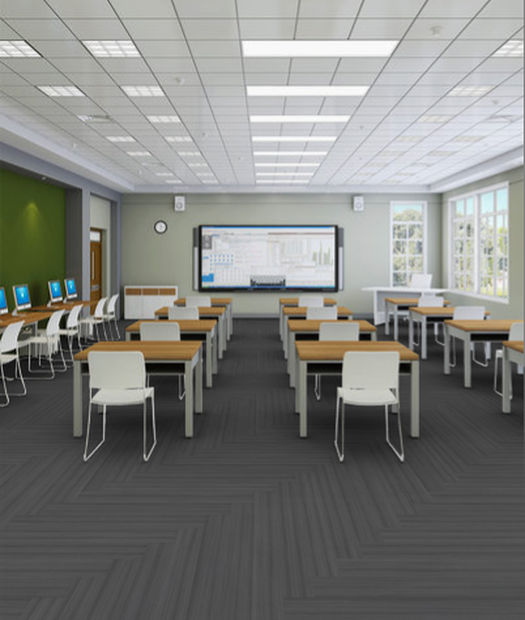 Philadelphia Commercial - Color Scope 5 - Luxury Vinyl Tile - Onyx floor installation