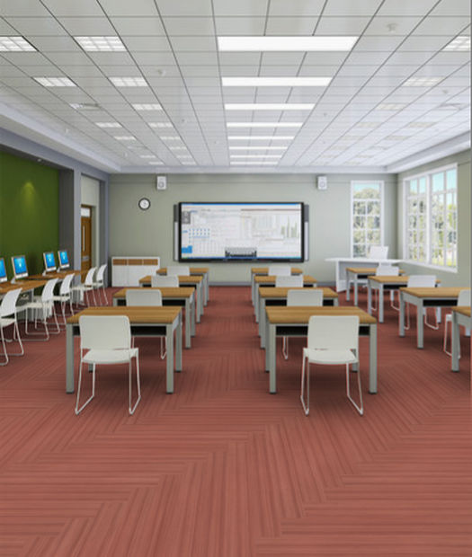 Philadelphia Commercial - Color Scope 5 - Luxury Vinyl Tile - Coral floor installation