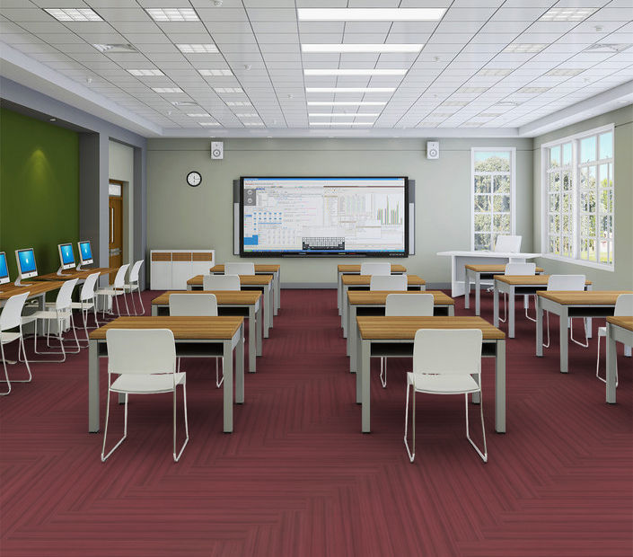 Philadelphia Commercial - Color Scope 5 - Luxury Vinyl Tile - Garnet floor installation