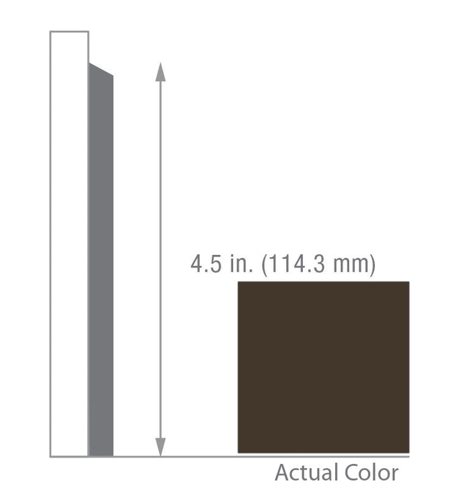 Armstrong Commercial - 4.5 in. Rubber Sculptured Wall Base - Molasses