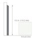 Armstrong Commercial - 4.5 in. Rubber Sculptured Wall Base - Salt
