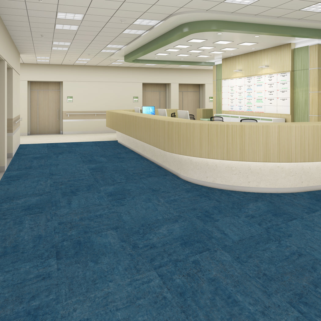 Shaw Contract - Compound 2.5mm - 24 in. x 24 in. Luxury Vinyl - Allure Hospital Installation