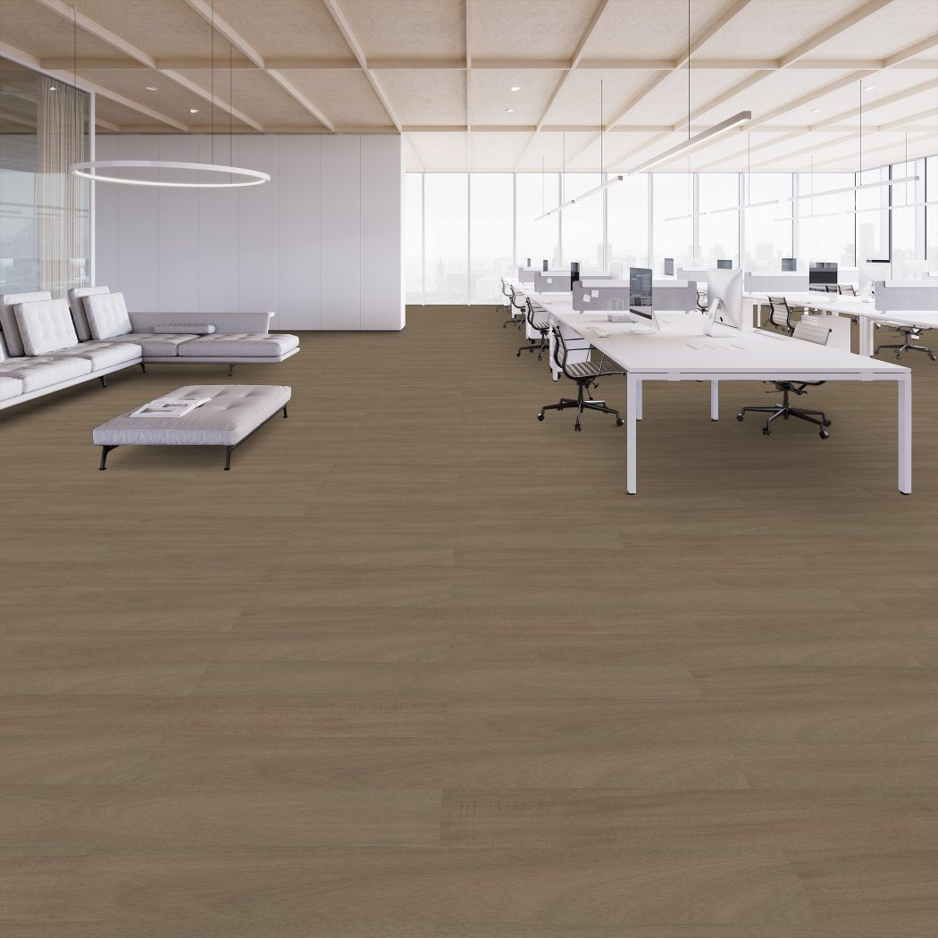 Shaw Contract - Branching Out 5mm - 6 in. x 48 in. Luxury Vinyl - Zion Oak Office Installation