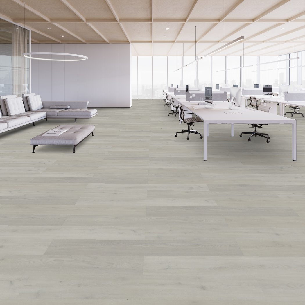 Shaw Contract - Branching Out 5mm - 6 in. x 48 in. Luxury Vinyl - Rise Oak Office Installation
