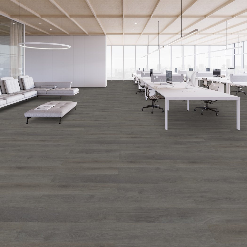 Shaw Contract - Branching Out 5mm - 6 in. x 48 in. Luxury Vinyl - Traverse Oak Office Install