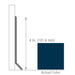 Armstrong Commercial - 4 in. Rubber Coved Wall Base Sticks - Almost Navy
