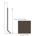 Armstrong Commercial - 4 in. Rubber Coved Wall Base Sticks - Buffalo Hide