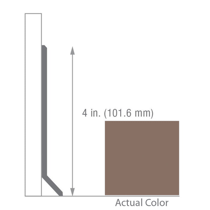 Armstrong Commercial - 4 in. Rubber Coved Wall Base Rolls - Camel