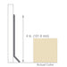Armstrong Commercial - 4 in. Rubber Coved Wall Base Sticks - Classic Ivory