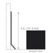 Armstrong Commercial - 4 in. Rubber Coved Wall Base Sticks - Ebony