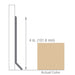 Armstrong Commercial - 4 in. Rubber Coved Wall Base Sticks - Essential Sand