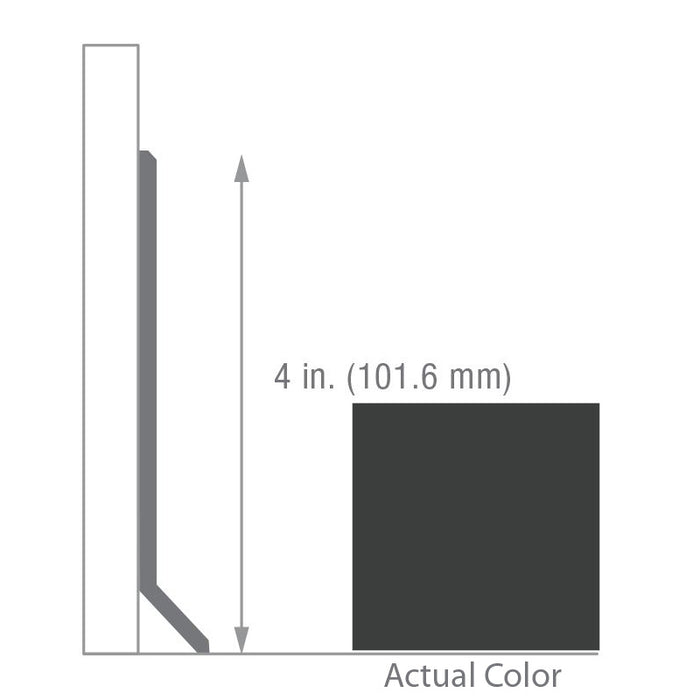 Armstrong Commercial - 4 in. Rubber Coved Wall Base Sticks - Flagstone