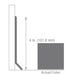 Armstrong Commercial - 4 in. Rubber Coved Wall Base Rolls - Metal Gray