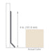 Armstrong Commercial - 4 in. Rubber Coved Wall Base Sticks - Parchment